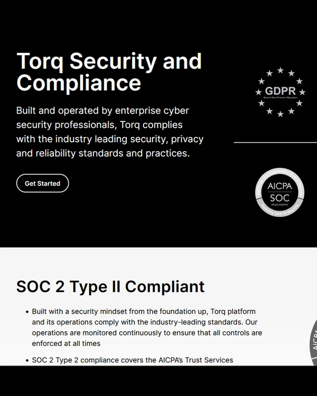 Torq Security and Compliance